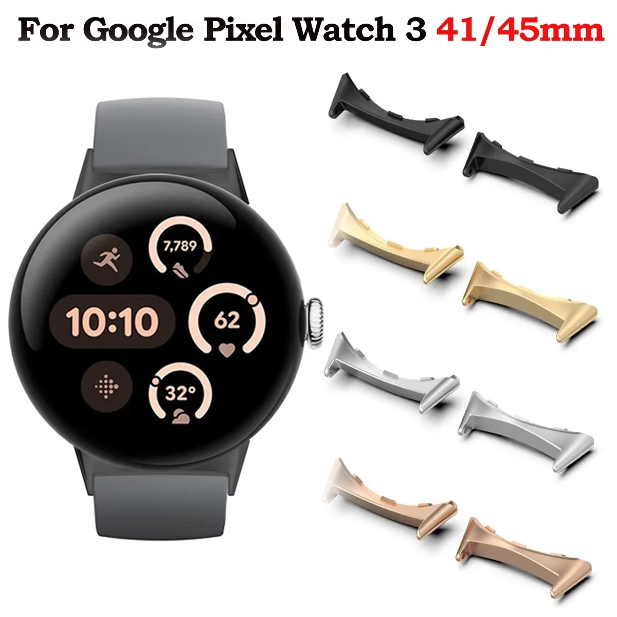 Smartwatch Watch Accessories - 2 Stuks Horlogeband Connector Adapter Voor