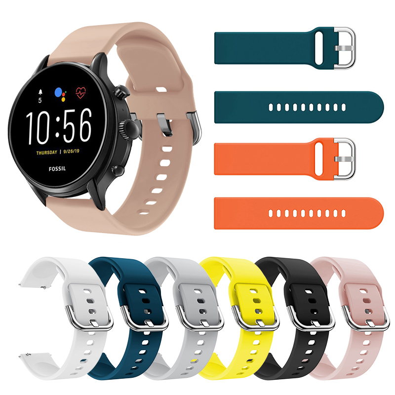 Fossil Smartwatch Accessories - 22Mm Siliconen Banden Voor Fossiele Gen