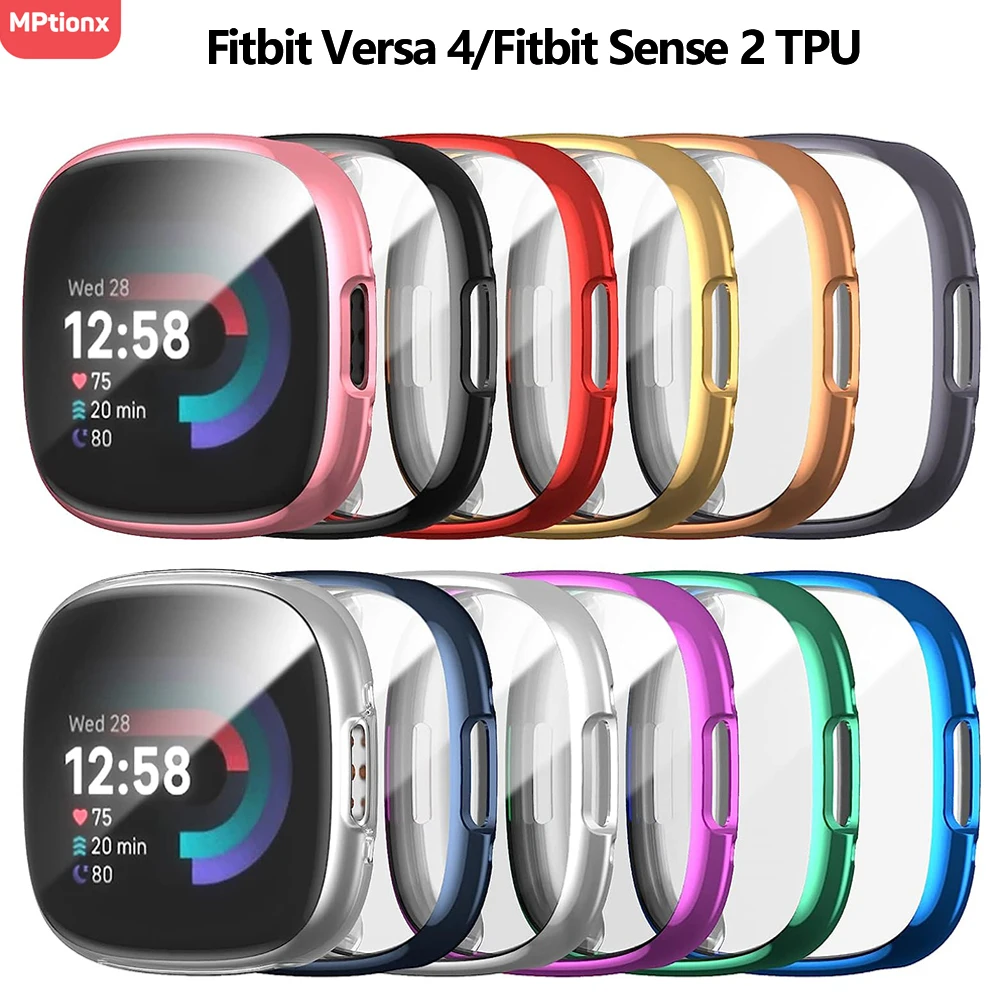 Watch Case Bumper - Screenprotector Voor Fitbit Versa 4/Sense 2