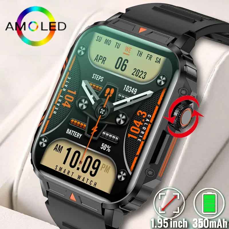 Smartwatch Faces - 1.91 Outdoor Militaire Smart Watch Mannen