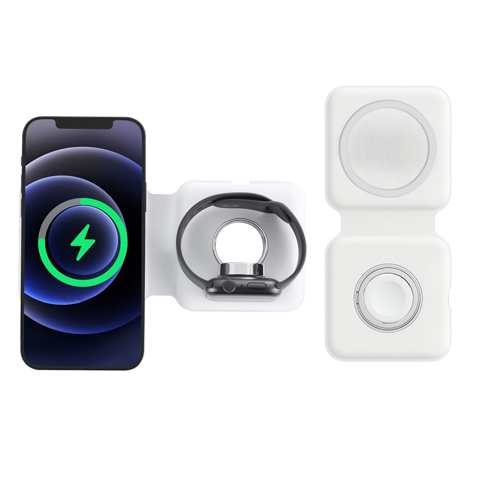 Smartwatch X12 - 2IN1 Magsafe Duo Magnetische Draadloze Oplader