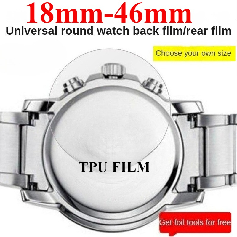 Smartwatch Accessories Inside - 3PCS Ronde Horloge Terug Beschermfolie 18mm-46mm