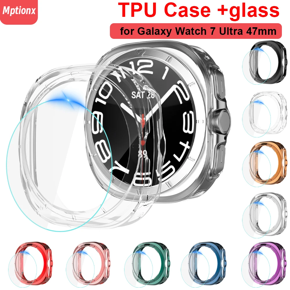 Watch Case Bumper - Glas + Cover voor Samsung Galaxy