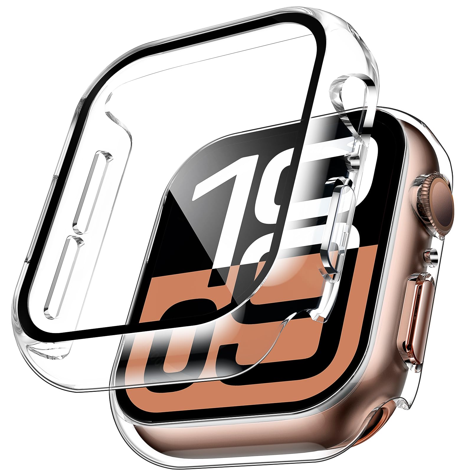 Apple Smartwatch Accessories - 2 Stuks Gehard Glas Case Voor