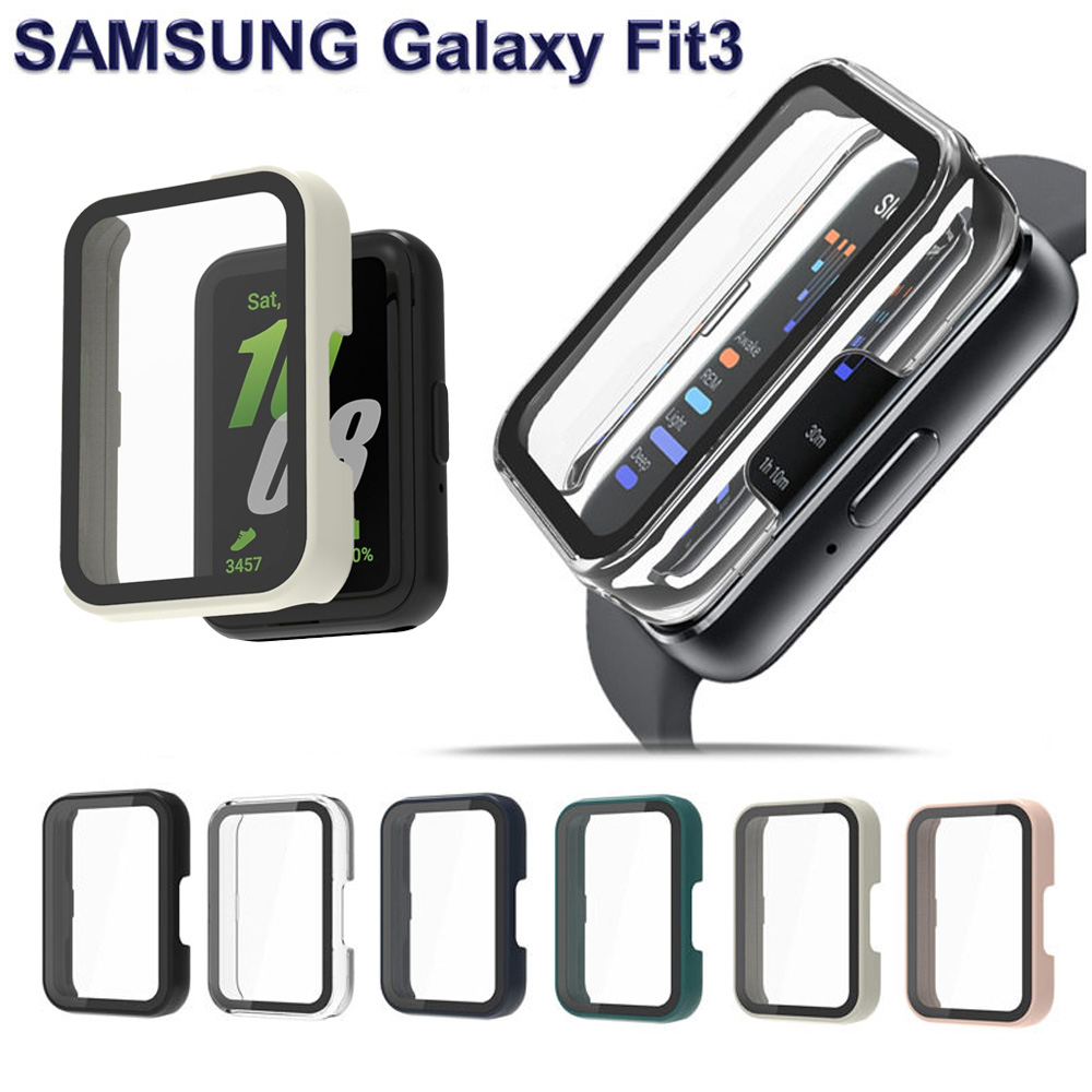 Watch Case Bumper - Glas+hoesje voor Samsung Galaxy Fit 3