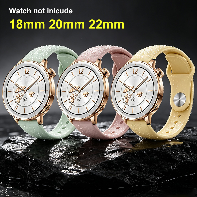 Fossil Smartwatch Accessories - 18mm 20mm 22mm siliconen armband voor
