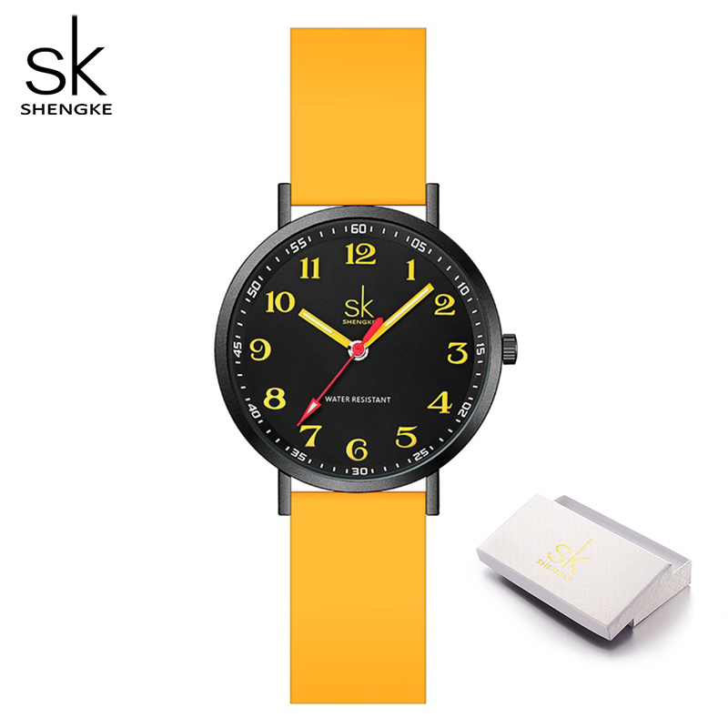 Sport Loop Strap - Shengke Vrouwen Mode Siliconen Band Horloges
