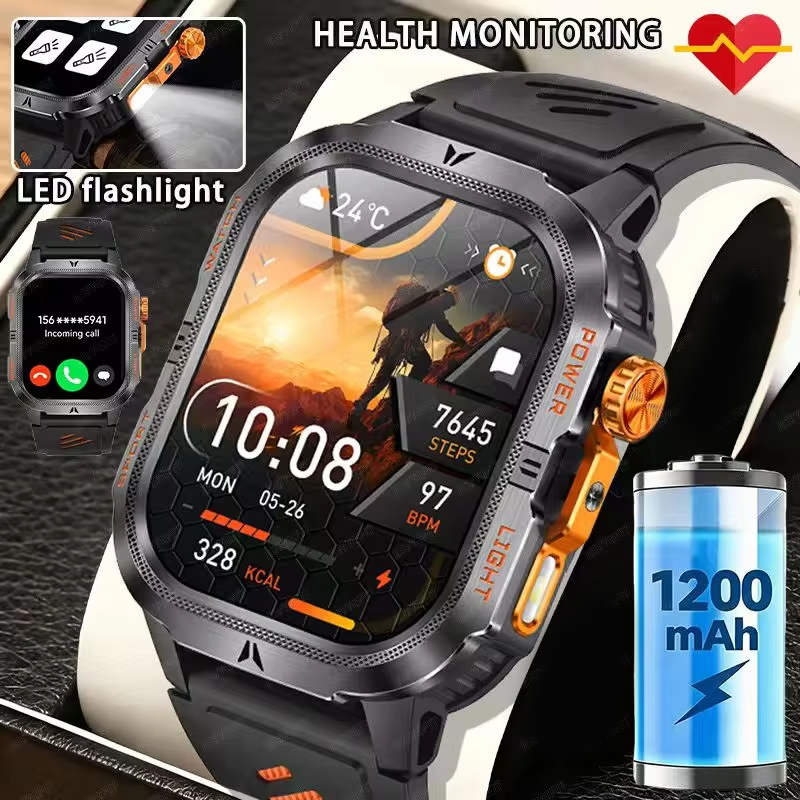 Smartwatch M Active - 2026 Robuuste Militaire Smart Watch Mannen