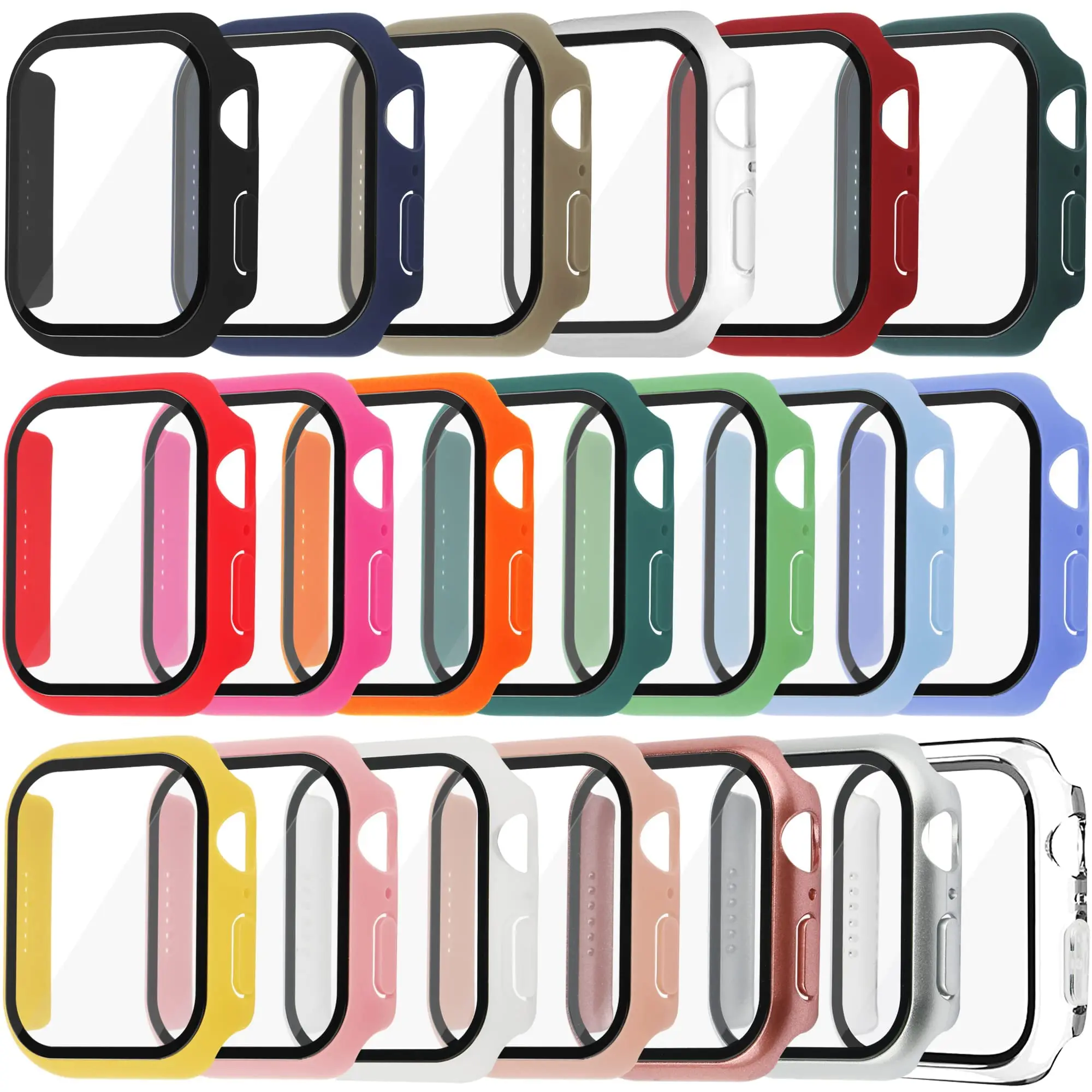 Apple Smartwatch Accessories - Gehard glas + cover voor Apple