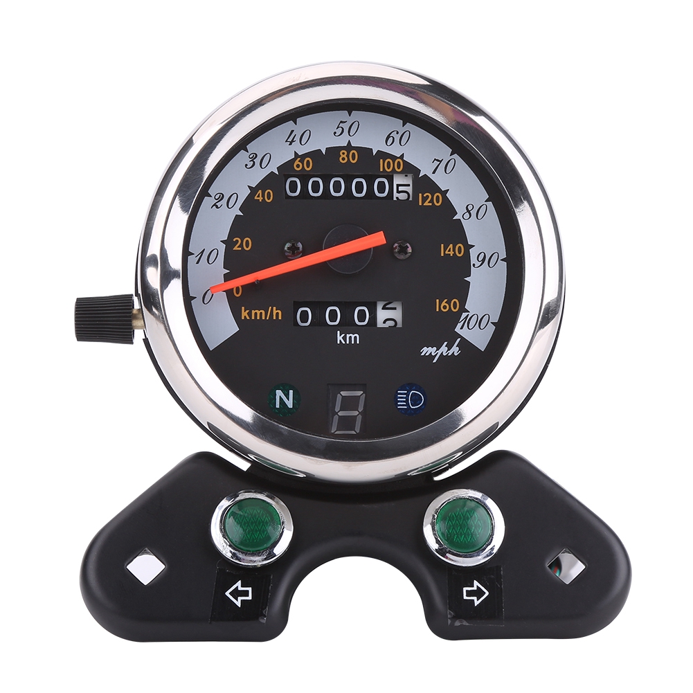 Smartwatch Universal - Universele Motorfiets Dual Kilometerteller Snelheidsmeter Meter