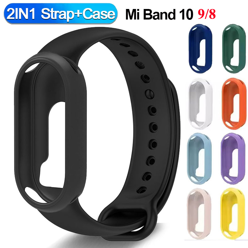 Silicone Band Replacement - Siliconen Band + Horloge Case Voor