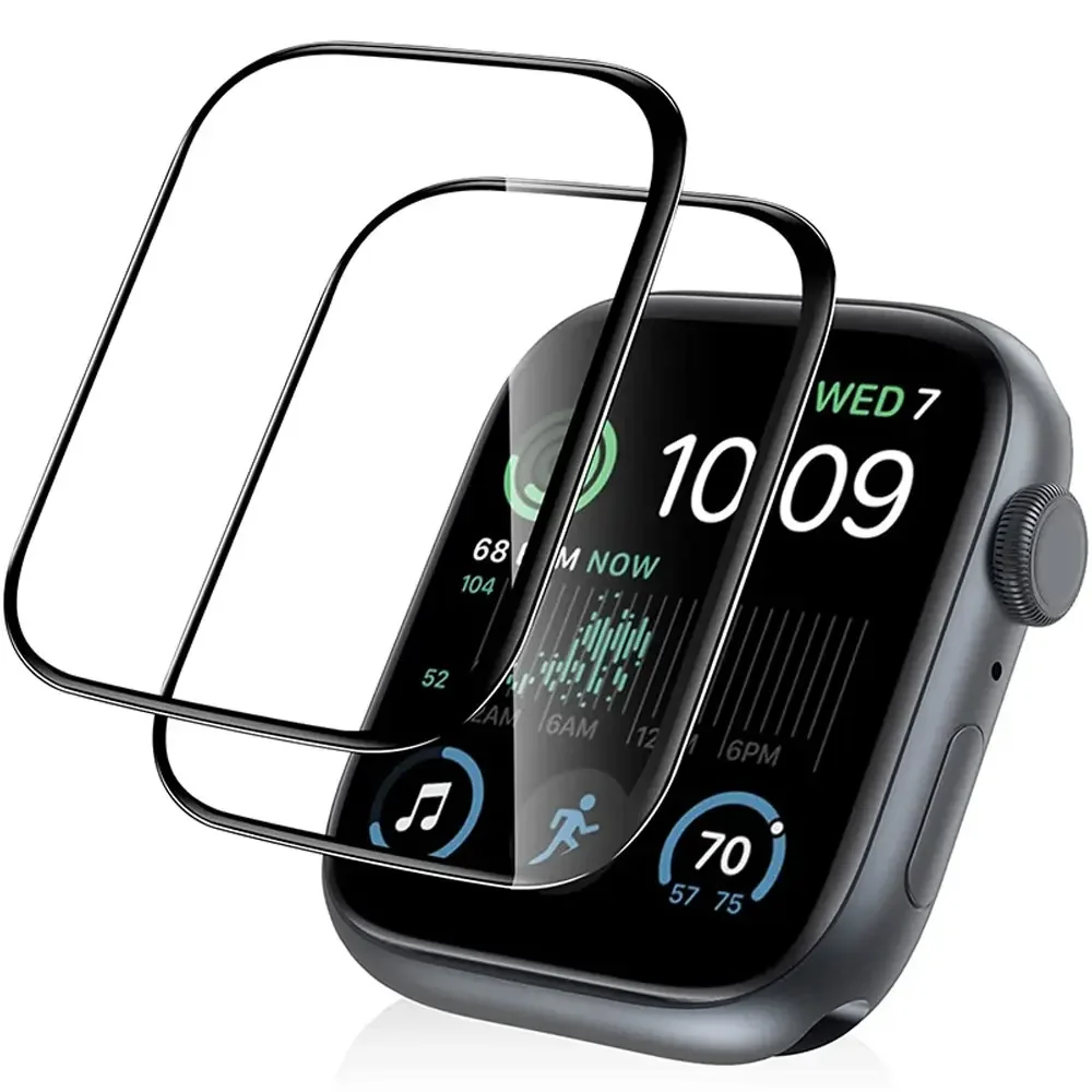 Smartwatch Ac - Volledig gebogen schermbeschermer voor Apple Watch