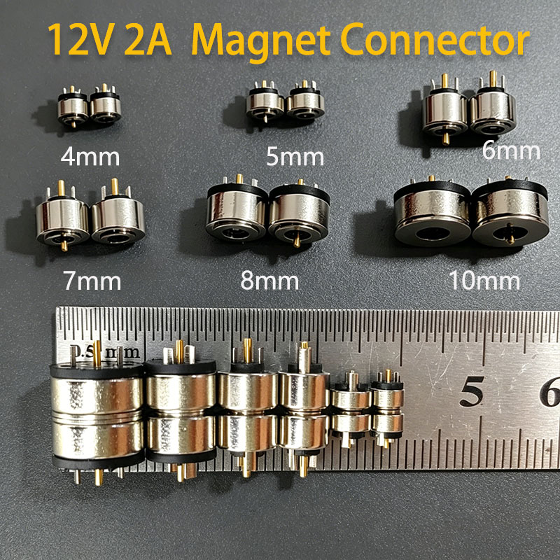 Garmin Smartwatch Accessories - 5/6/7/8/10mm Circulaire Magnetische 2-pins Mannelijke en