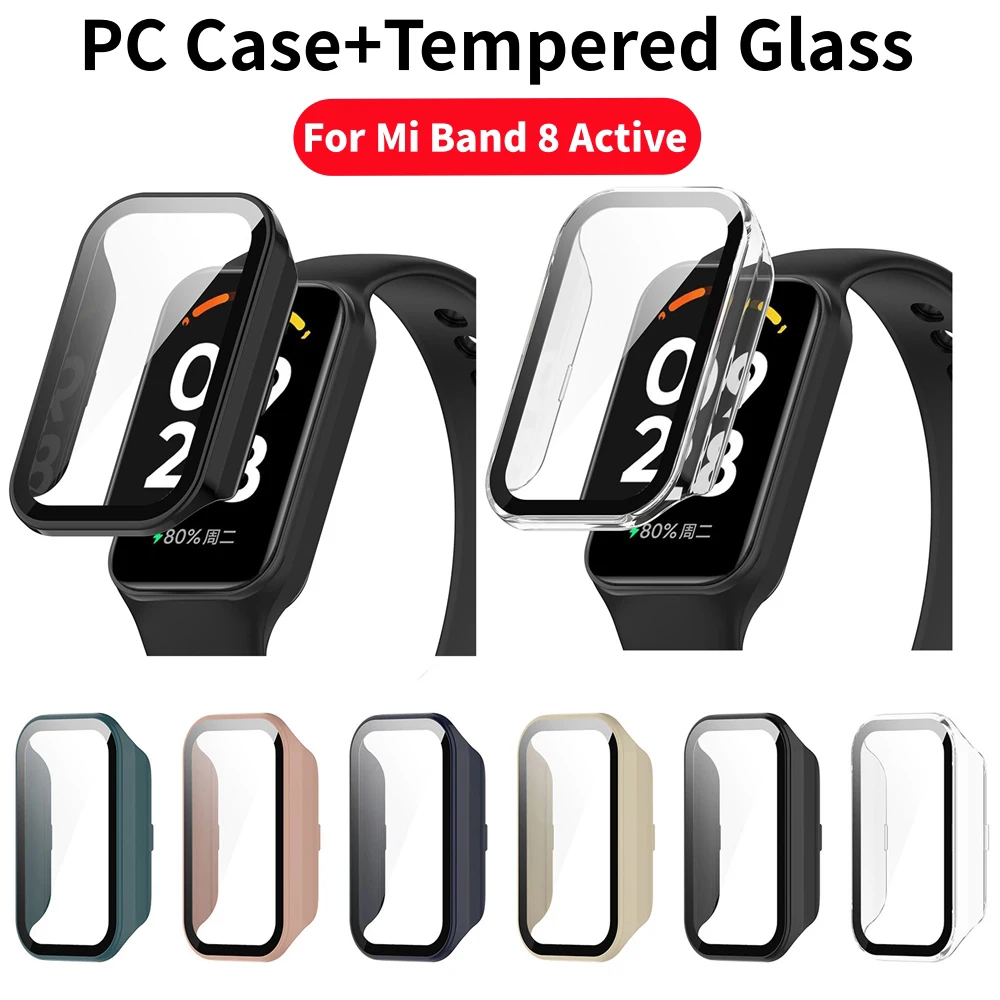 Watch Case Bumper - Pc Case + Gehard Glas Voor