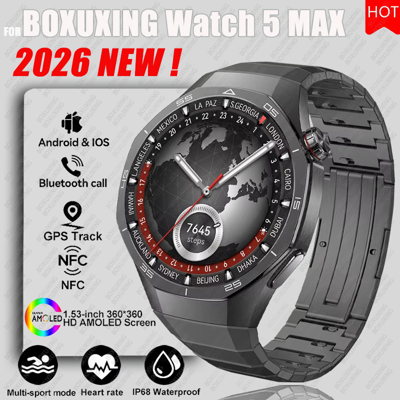 Smartwatch Faces - 2026 Nieuwe BOXUXING Horloge 5MAX Smart