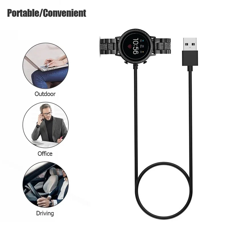 Fossil Smartwatch Accessories - 1M USB Magnetische Fast Charger Dock