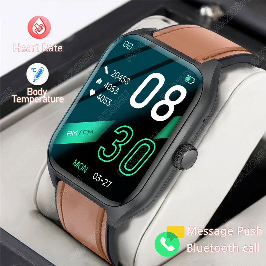 Smartwatch Custom - Smartwatch Heren Dames Volledig aanraakscherm Aangepaste