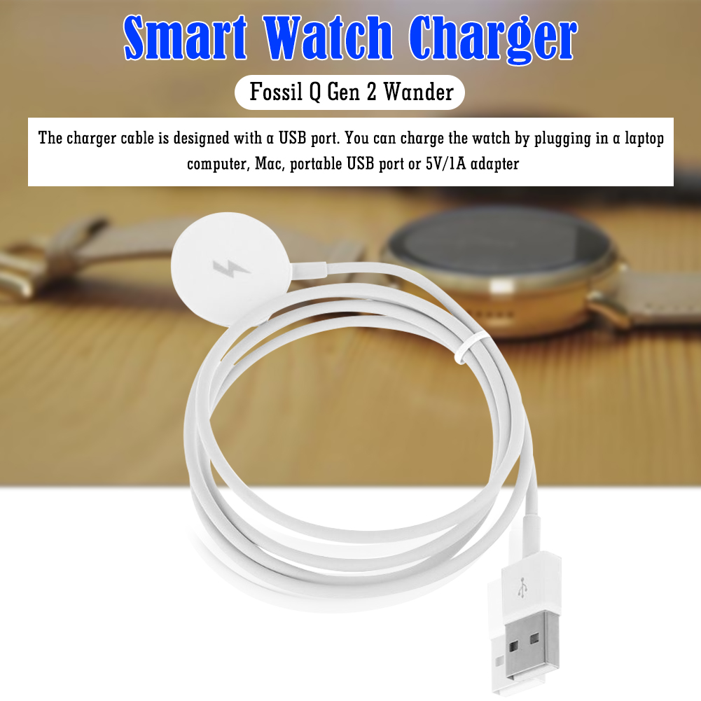 Fossil Smartwatch Accessories - Horloge-oplaadkabel USB-oplaaddockkabels Horloges Voeding Cradle Cord