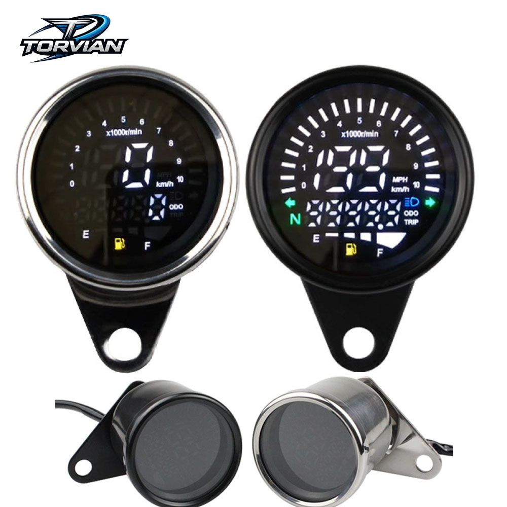 Smartwatch Universal - Torvian Universele motorfiets digitale snelheidsmeter toerenteller