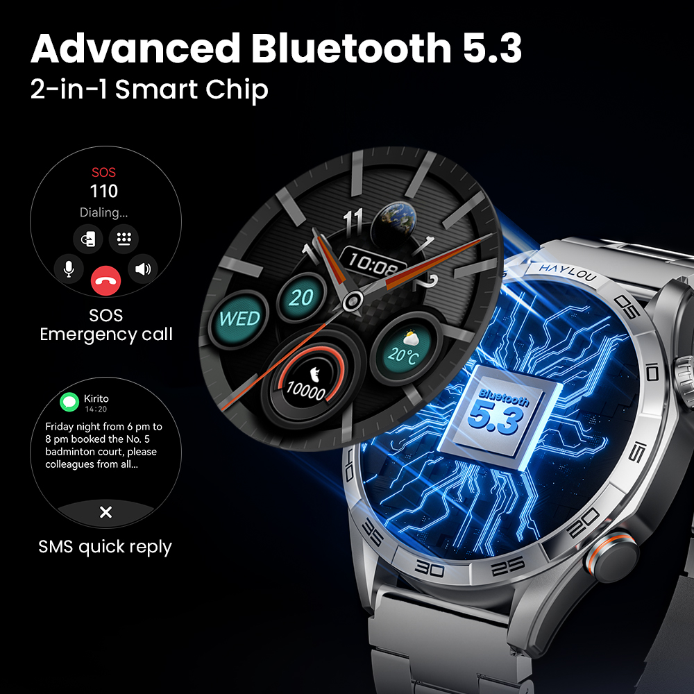 HAYLOU Solar 5 Smartwatch met  - Smartwatch Faces recensie en prijs
