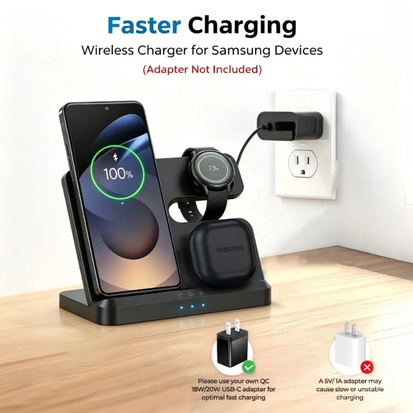 3-in-1 Snelle Draadloze Oplade - Wireless Charger Watch recensie en prijs