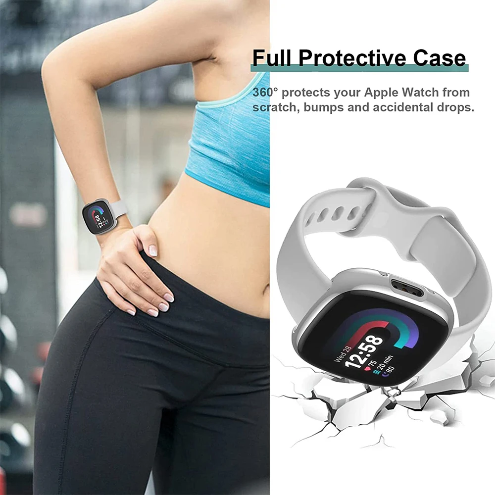 Screenprotector Voor Fitbit Ve - Watch Case Bumper recensie en prijs