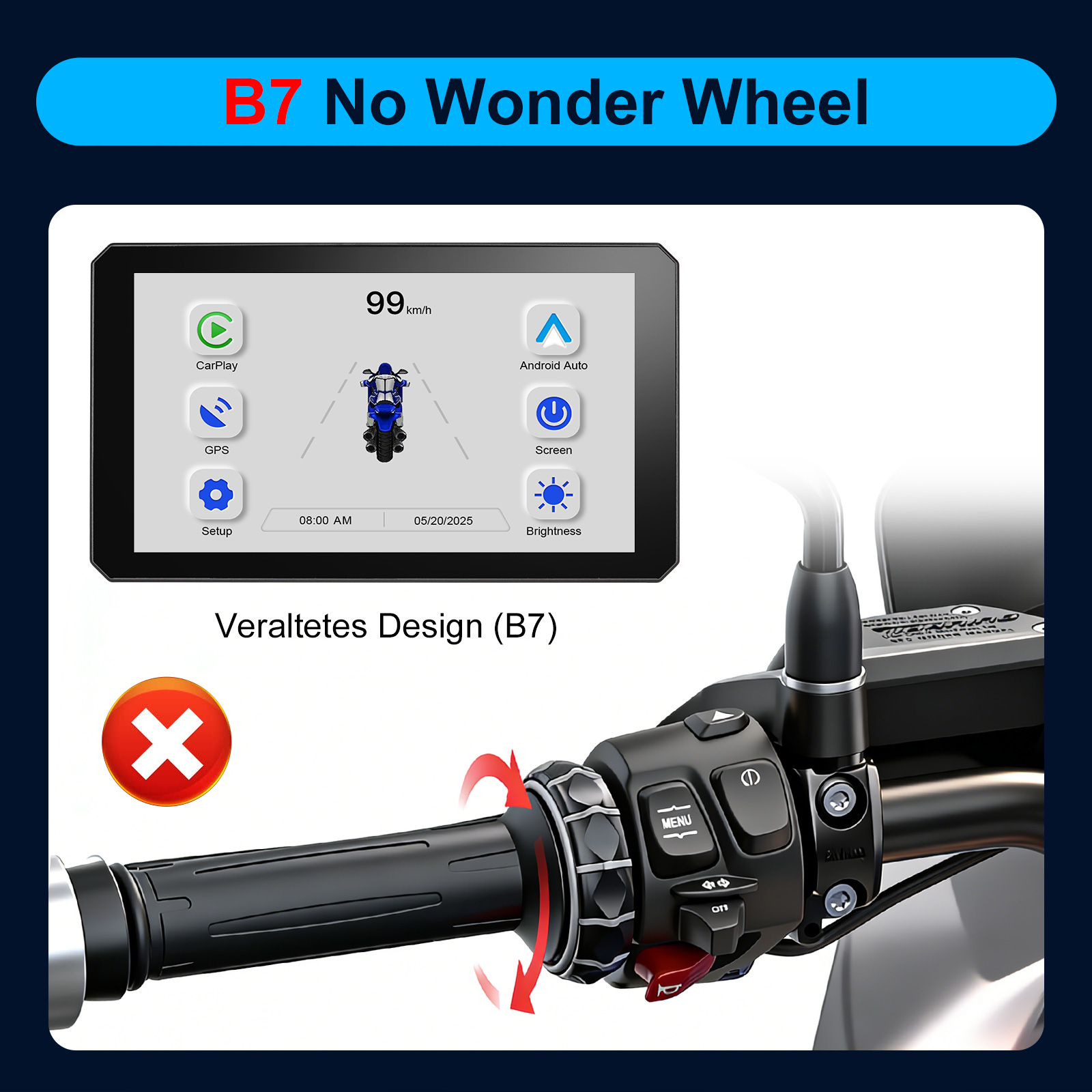 Carplay voor BMW XR M1000 R120 - Smartwatch Universal recensie en prijs