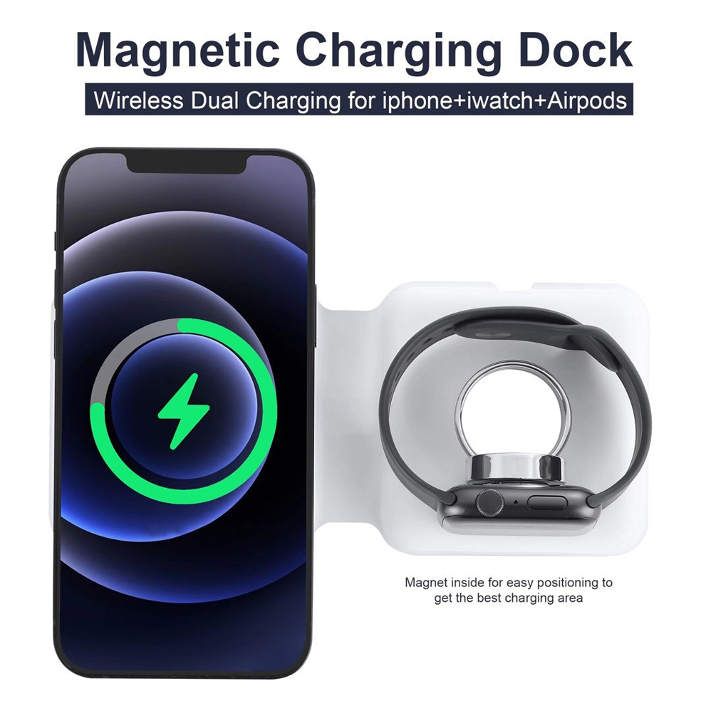 2IN1 Magsafe Duo Magnetische D - Smartwatch X12 recensie en prijs