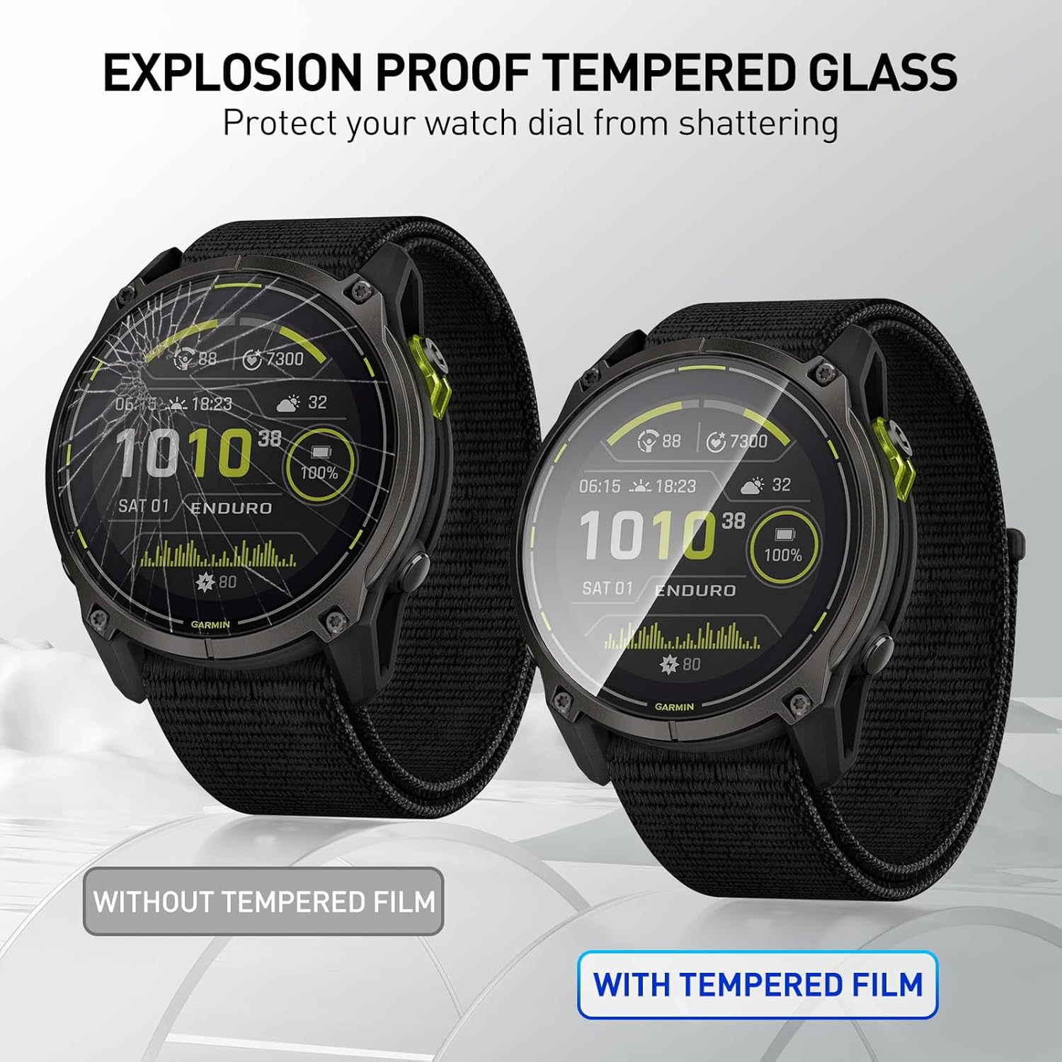 Gehard glasfilms voor Garmin E - Garmin Smartwatch Accessories recensie en prijs