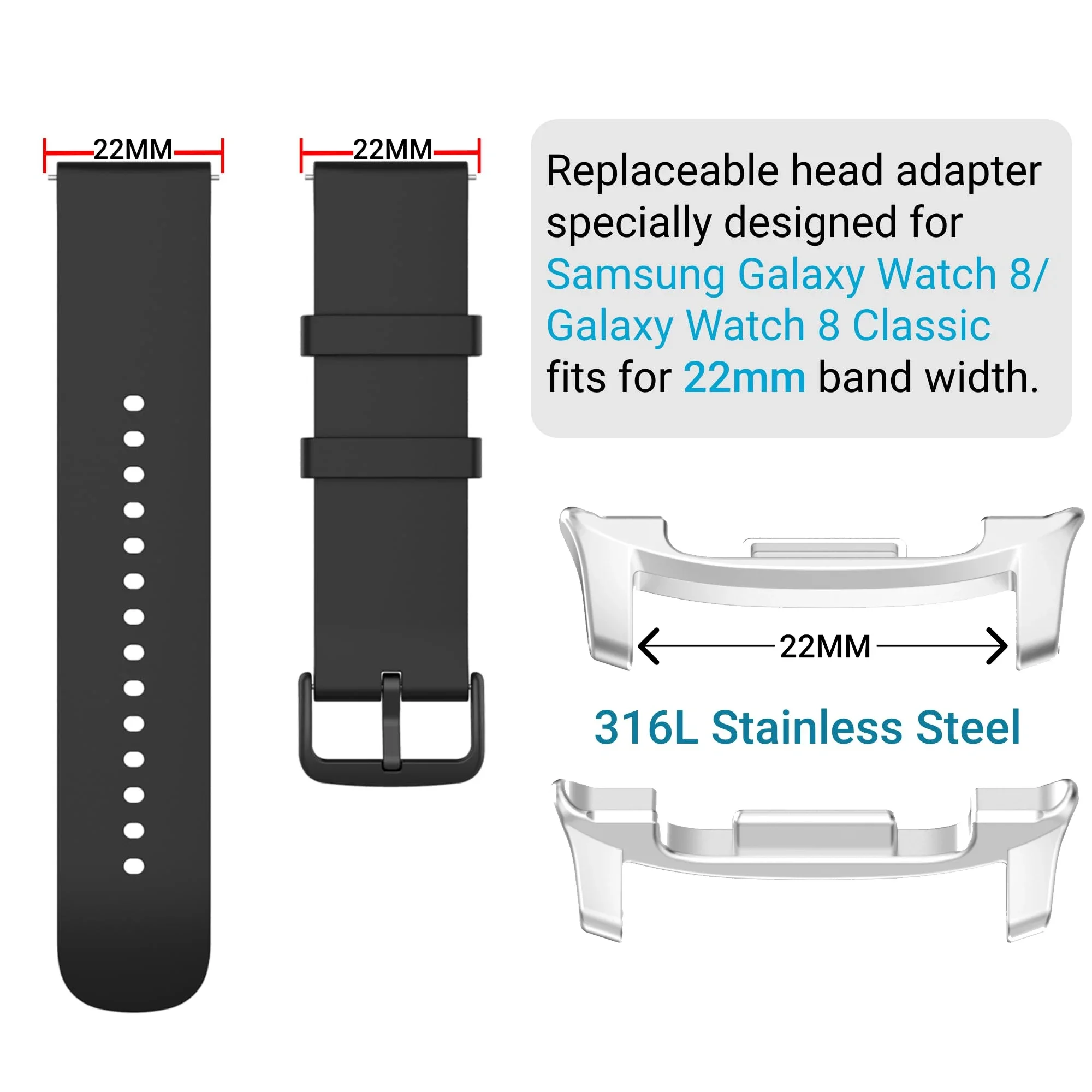 2 STUKS Rvs Horloge Adapter vo - Watch Band Connector recensie en prijs
