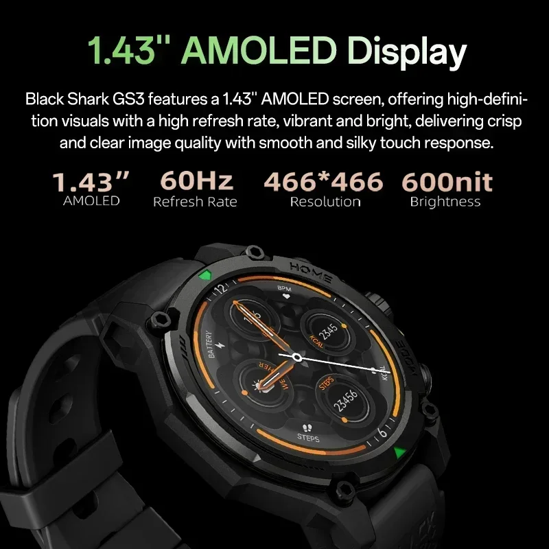 Wereldpremière Blackshark GS3  - Smartwatch Faces recensie en prijs