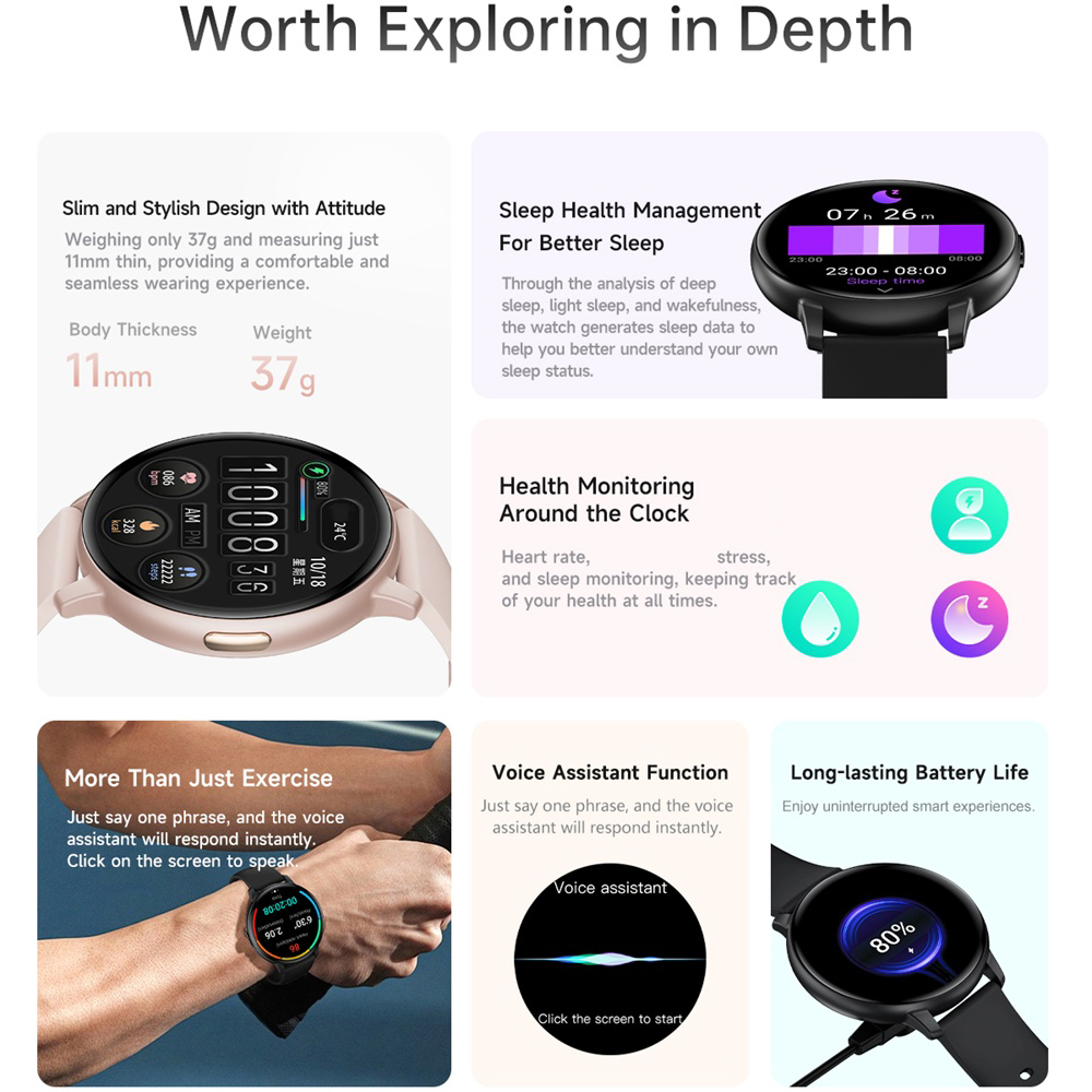 BT Call Smart Watch Dames Spor - Smartwatch Custom recensie en prijs