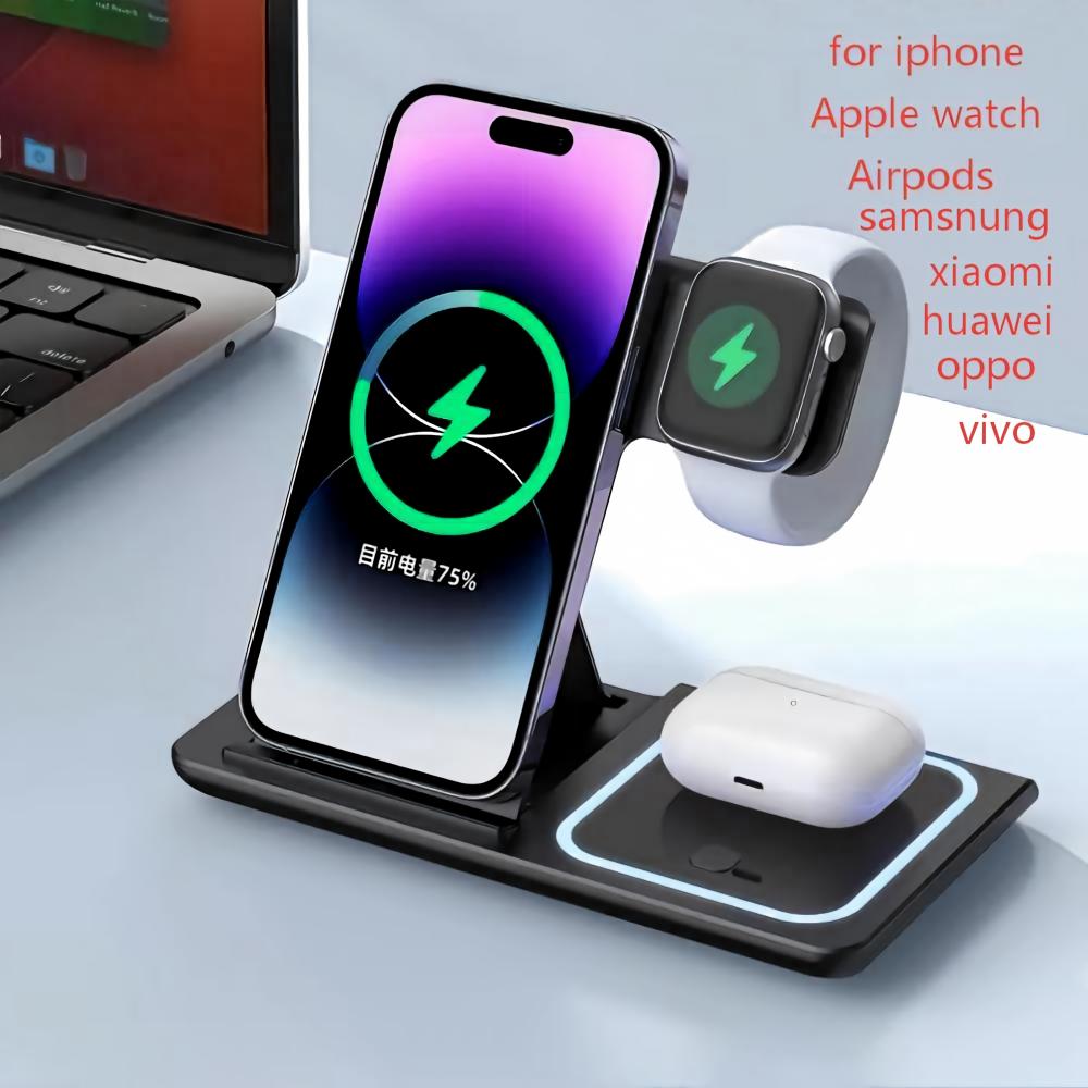 Draadloze opladerhouder 3-in-1 - Wireless Charger Watch recensie en prijs
