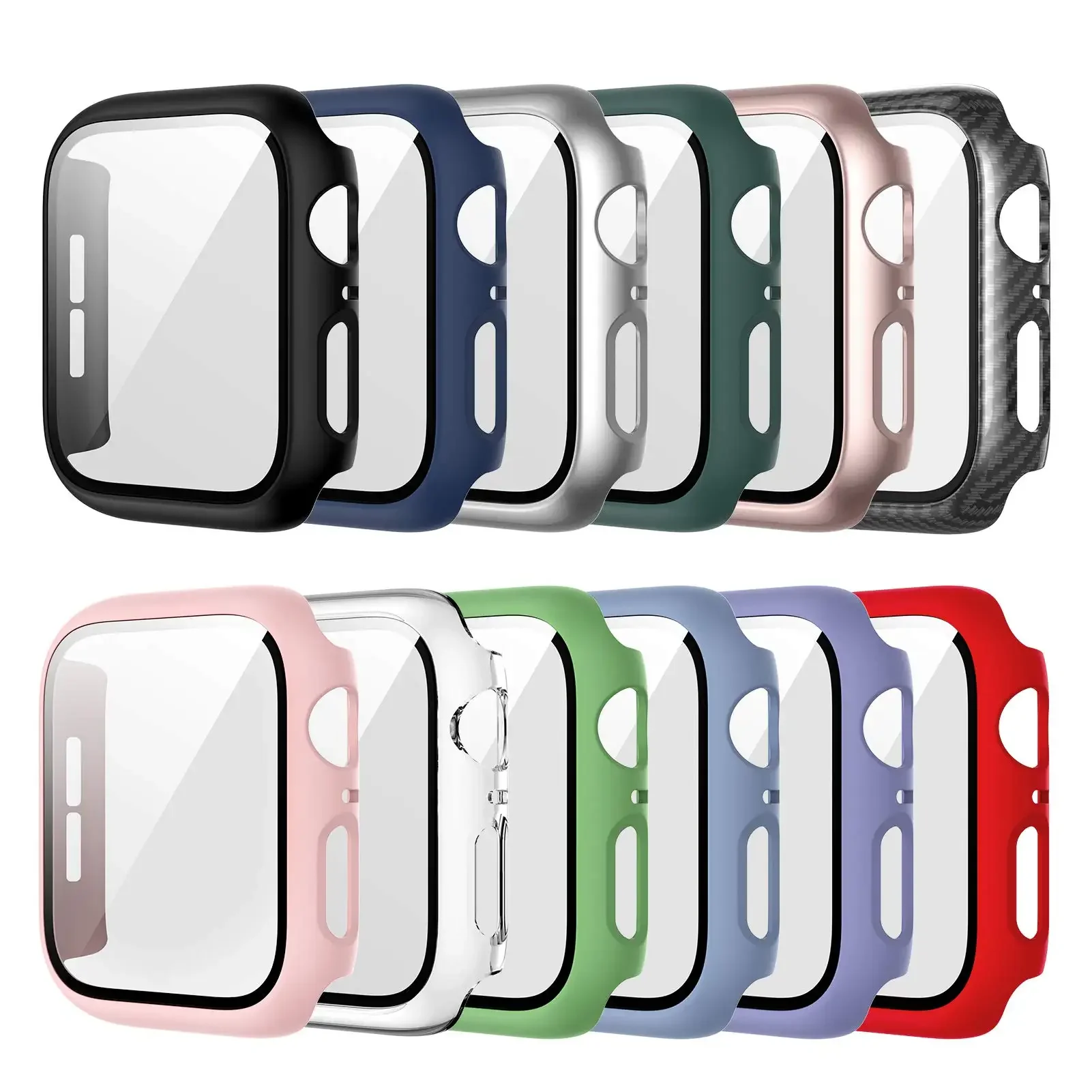 Gehard glas + cover voor Apple - Garmin Smartwatch Accessories recensie en prijs