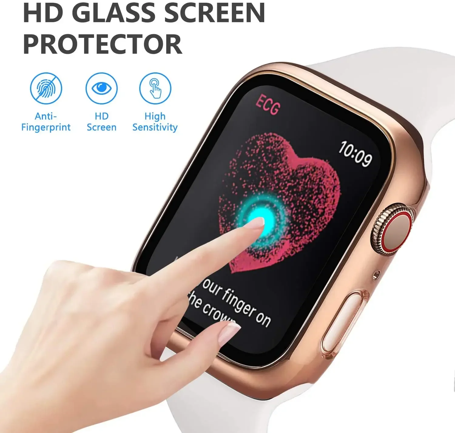 Gehard glas + cover voor Apple - Garmin Smartwatch Accessories recensie en prijs