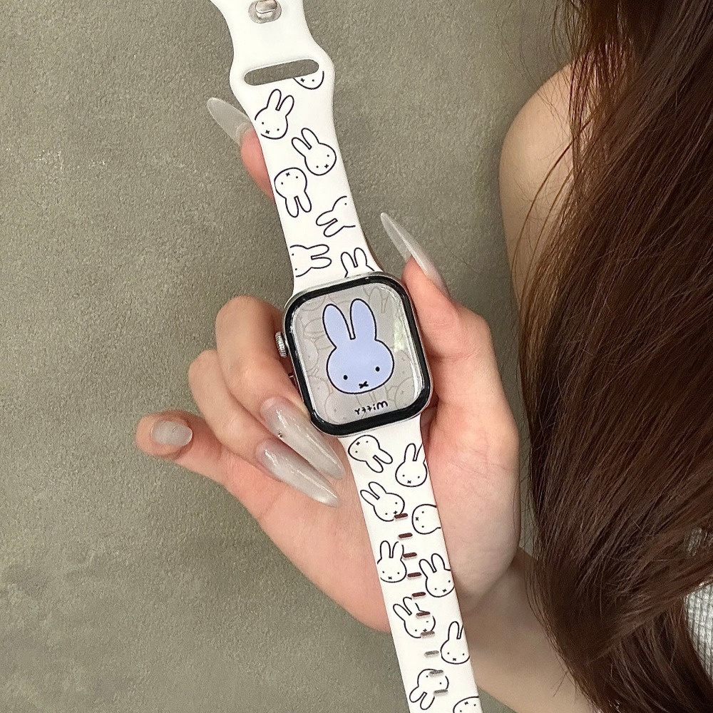 Schattig Miffy Konijn Cartoon  - Apple Smartwatch Accessories recensie en prijs