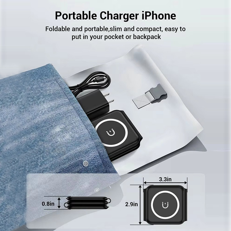 3-in-1 magnetische opvouwbare  - Wireless Charger Watch recensie en prijs