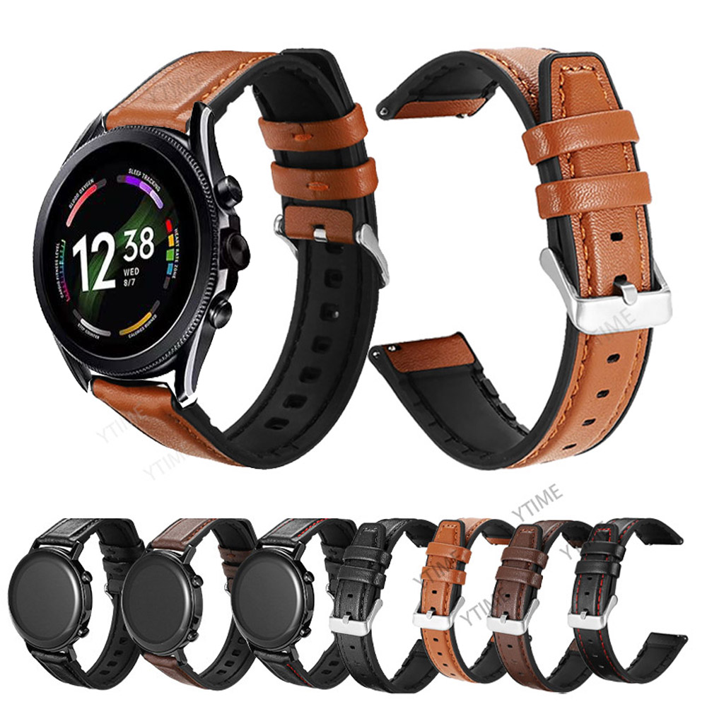 22Mm Siliconen Lederen Band Vo - Fossil Smartwatch Accessories recensie en prijs