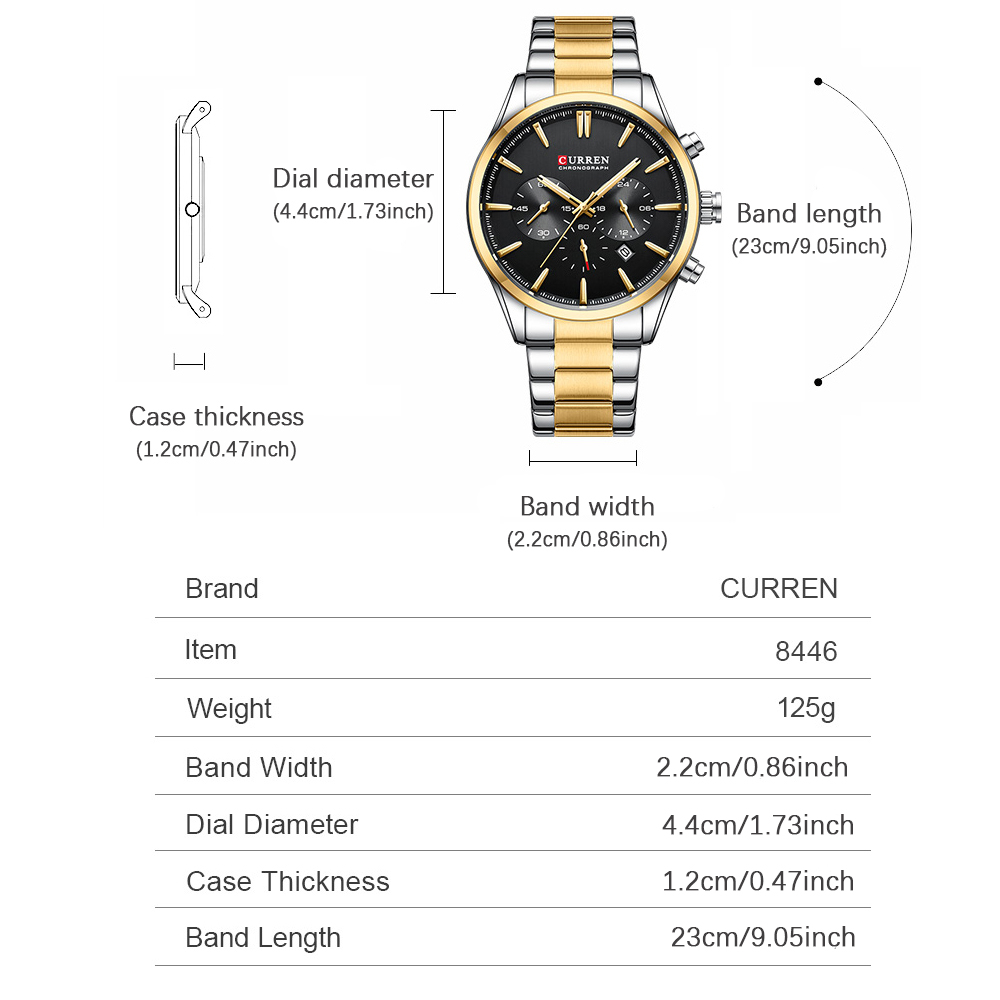 CURREN Casual quartz chrono sp - Accessories With Watch recensie en prijs