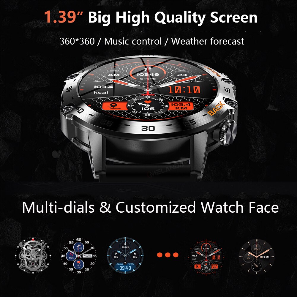 MEVADEN Steel 1.39 inch Heren  - Smartwatch Faces recensie en prijs