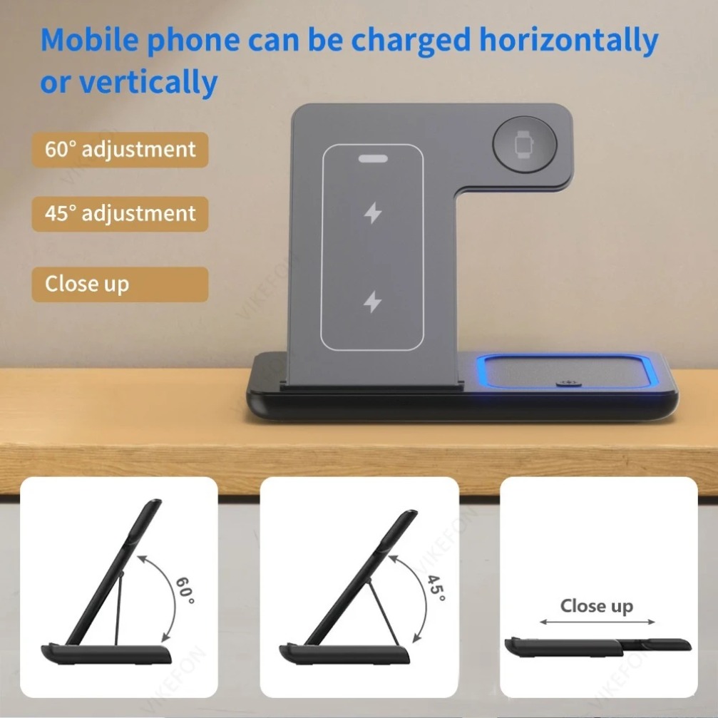 Opvouwbaar 3-in-1 draadloos op - Wireless Charger Watch recensie en prijs