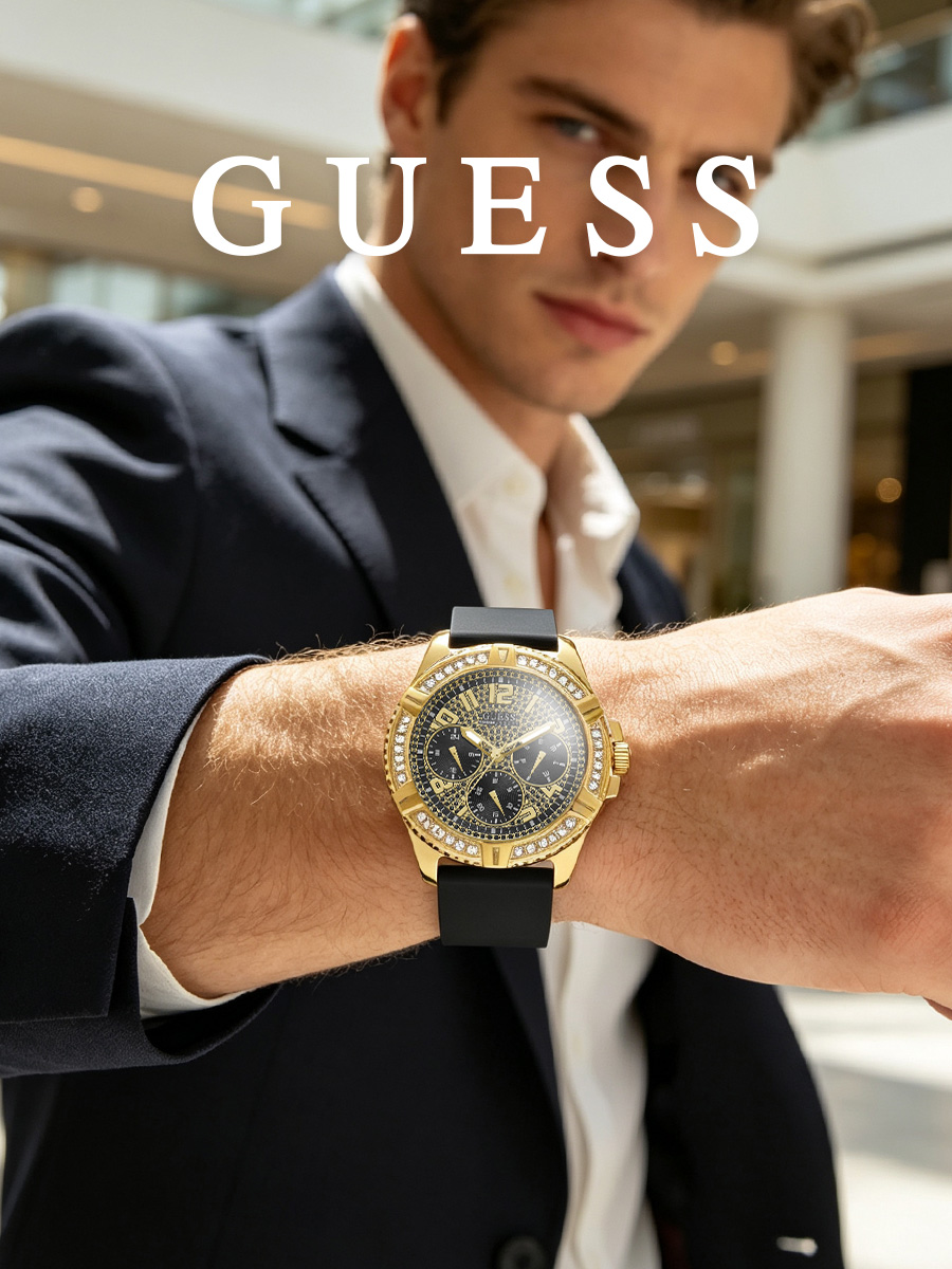 Guess herenhorloge zwarte sili - Smartwatch Guess recensie en prijs