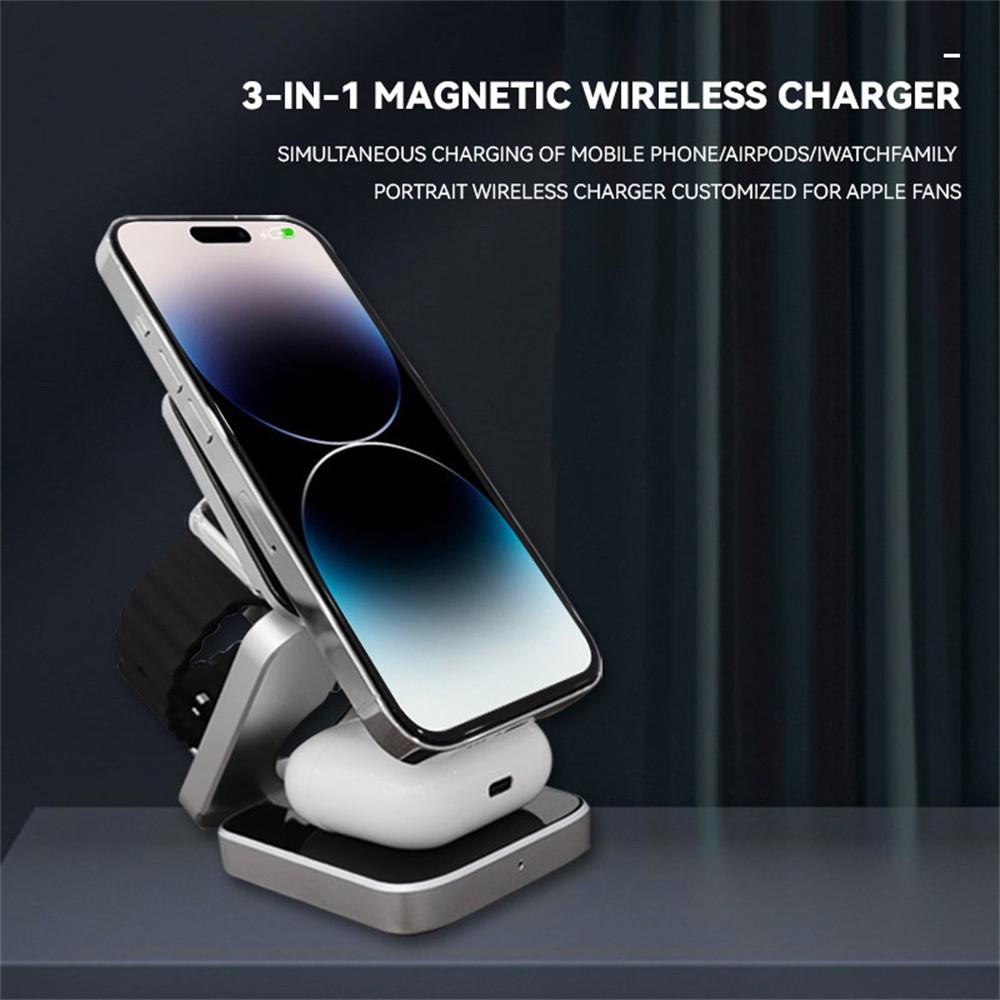 Opvouwbare magnetische draadlo - Wireless Charger Watch recensie en prijs