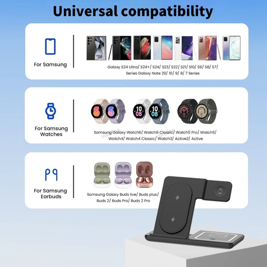 3-in-1 opvouwbare draadloze op - Wireless Charger Watch recensie en prijs